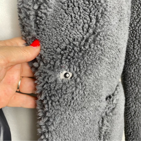 Sebby Collection Grey Teddy Sherpa Fleece NWT. SZ:S. - Picture 5 of 15